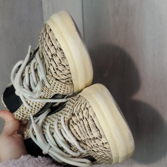 Giuseppe zanotti Mens Snakeskin Zipper Leather sneakers size 40 /6 - Picture 5 of 16